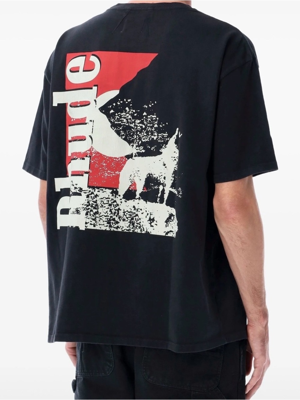 Rhude Moonlight Wolf Tee Black, Size Small